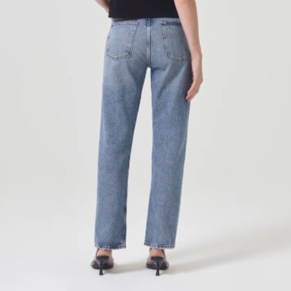 Agolde | 90's Pinch Waist High Rise Straight Jeans in Navigate | Size 25 - Picture 2 of 7